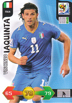 Vincenzo Iaquinta Italy Panini 2010 World Cup #208